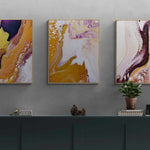 Tale of Golden Land Triptych|3 painting set | 76 x 185 cm image 1