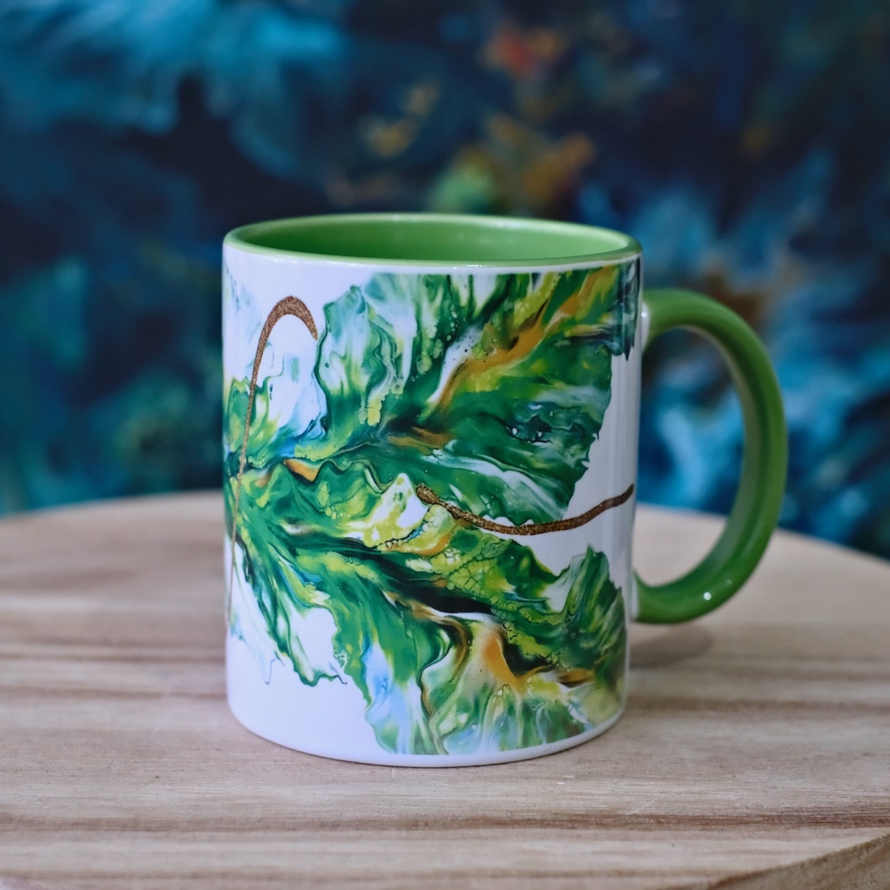 Season Celebrations Art Mug - Green image