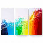 Rainbow Dance Triptych |3 painting set | 135 x 90 cm image 0