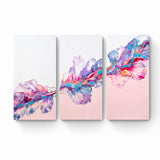 Blushing Melody Triptych | 3 painting set | 60 x 90 cm