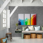Rainbow Dance Triptych |3 painting set | 135 x 90 cm image 5