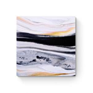 A Timeless Flow 2 (76 x 76 cm) abstract painting on a white background. Abstract Art by Thanh Lyons