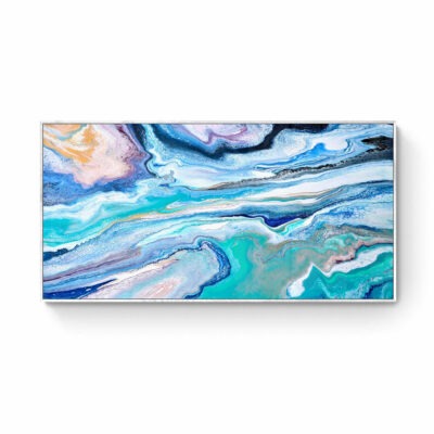 Voyage to Serenity |94 x 185 cm | Framed in white floater